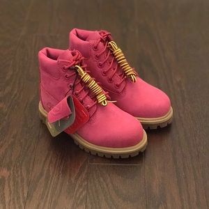 Pink Toddler Timberland Boots